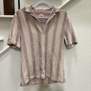 Zara Men’s Striped Button Up